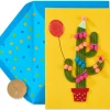 Pom Pom Cactus Birthday Greeting Card