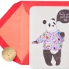 Pom Pom Panda Funny Birthday Greeting Card