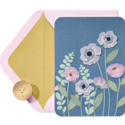 Poppy Flowers Blank Greeting Card