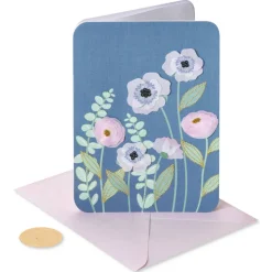 Poppy Flowers Blank Greeting Card