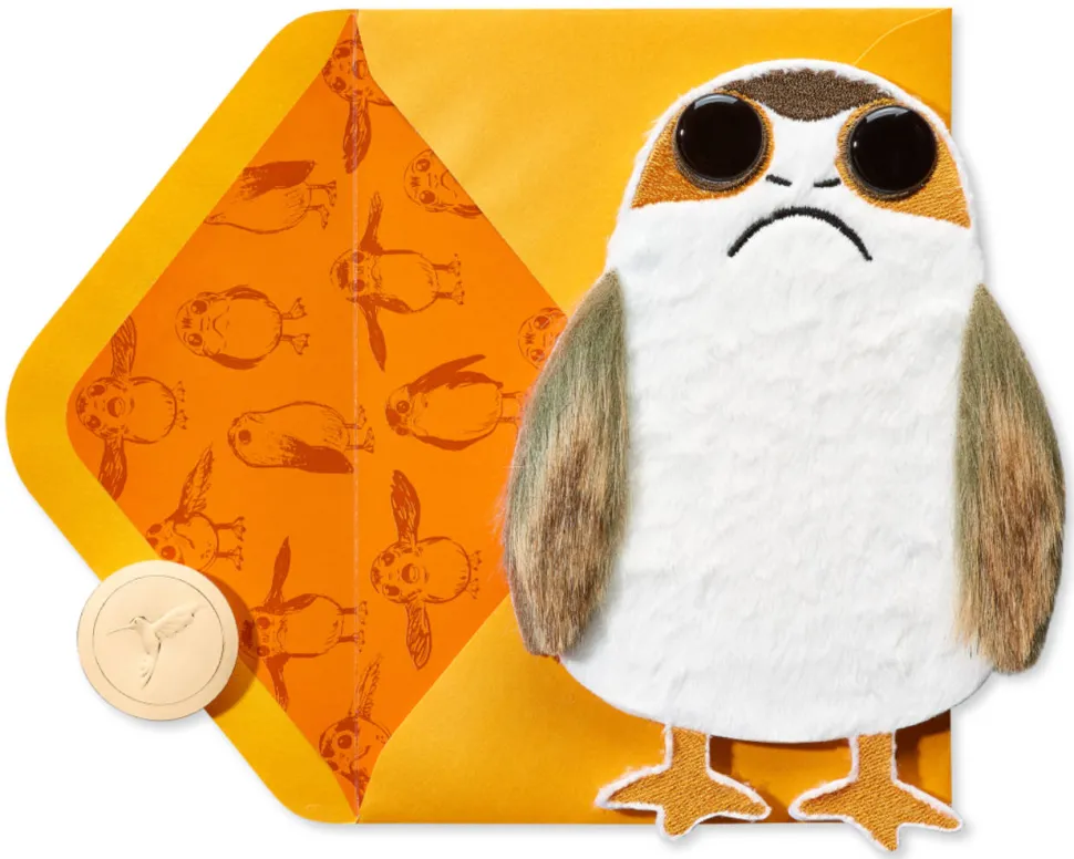 Porg Star Wars Birthday Greeting Card