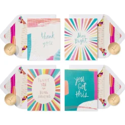 Power Affirmations Blank Encouragement Note Cards with Envelopes, 20-Count
