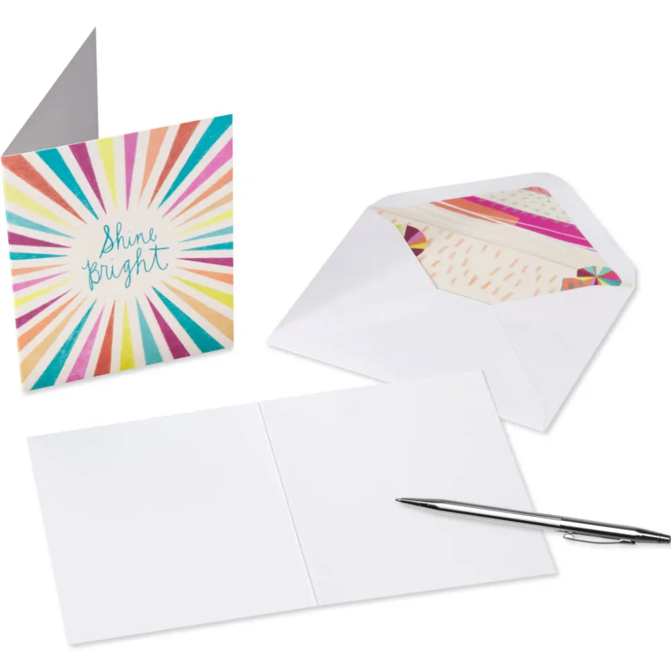 Power Affirmations Blank Encouragement Note Cards with Envelopes, 20-Count