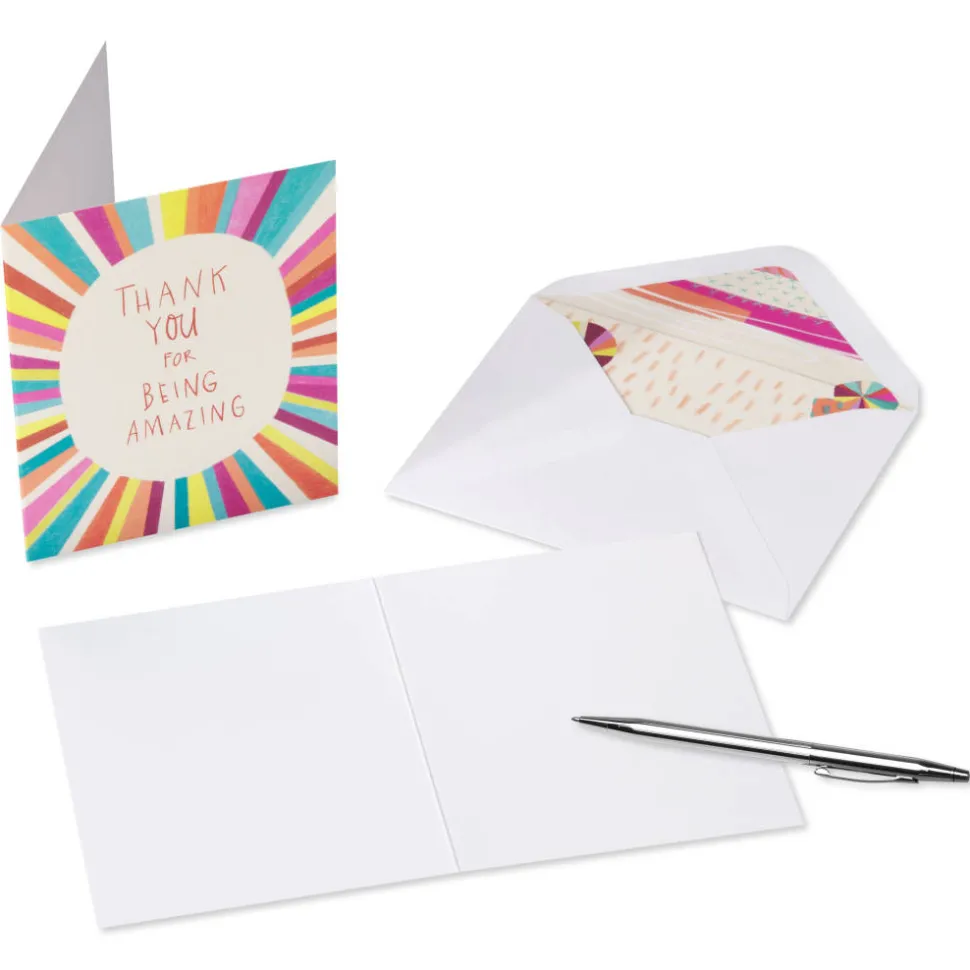 Power Affirmations Blank Encouragement Note Cards with Envelopes, 20-Count