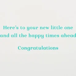 Pull-Toy Animals New Baby Greeting Card