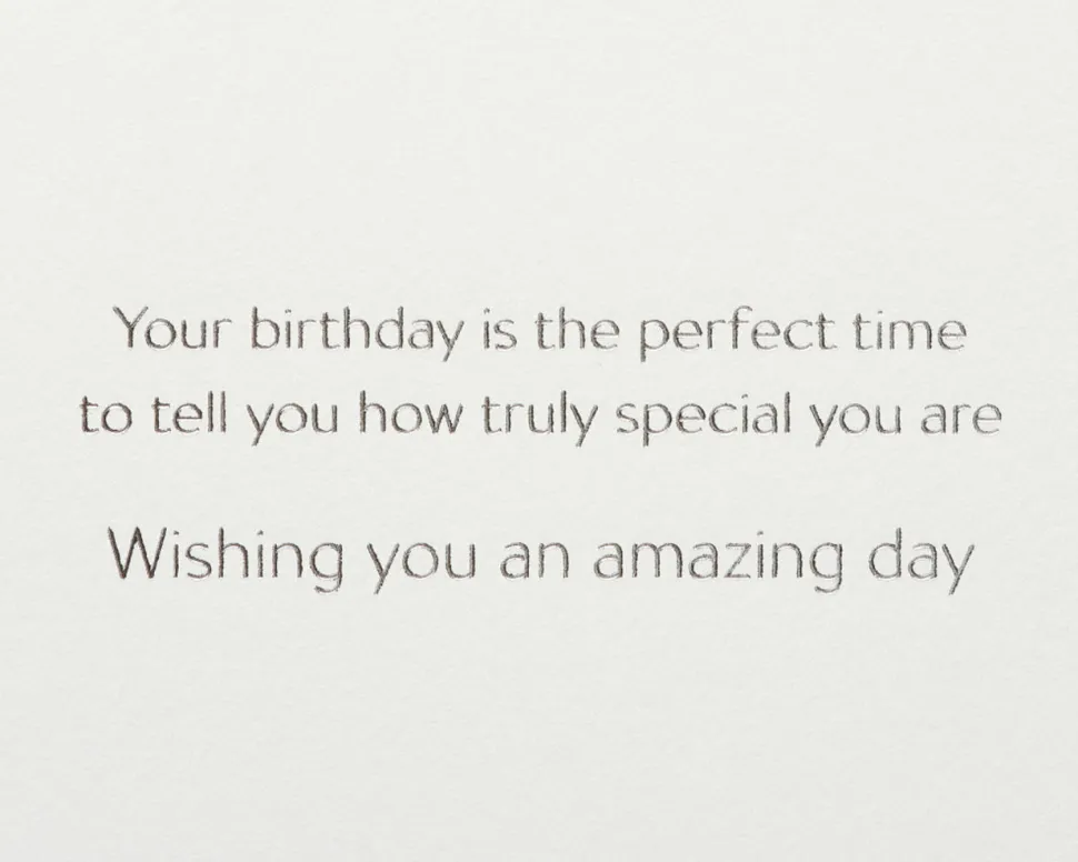 Purple Floral Birthday Greeting Card