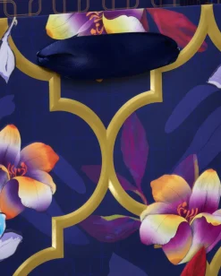 Purple Floral Large Gift Bag, 1 Bag