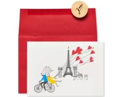 Rabbit Bike Anniversary Greeting Card