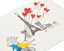 Rabbit Bike Anniversary Greeting Card