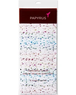 Rainbow Confetti Tissue Paper, 4 Sheets
