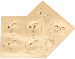 Rainbow Handmade Boxed Blank Note Cards with Glitter, 8-Count