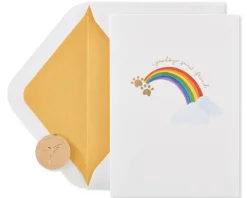 Rainbow Pet Sympathy Greeting Card