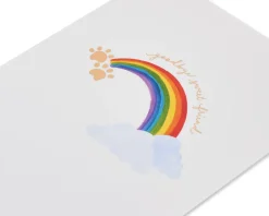 Rainbow Pet Sympathy Greeting Card