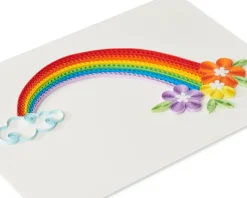 Rainbow Quilling Blank Greeting Card