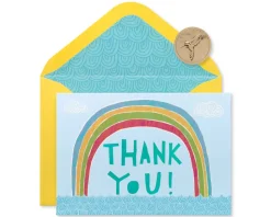 Rainbow Thank You Boxed Blank Note Cards and Envelopes, 12-Count