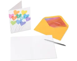 Rainbows and Hearts Boxed Blank Note Cards with Envelopes, 20-Count