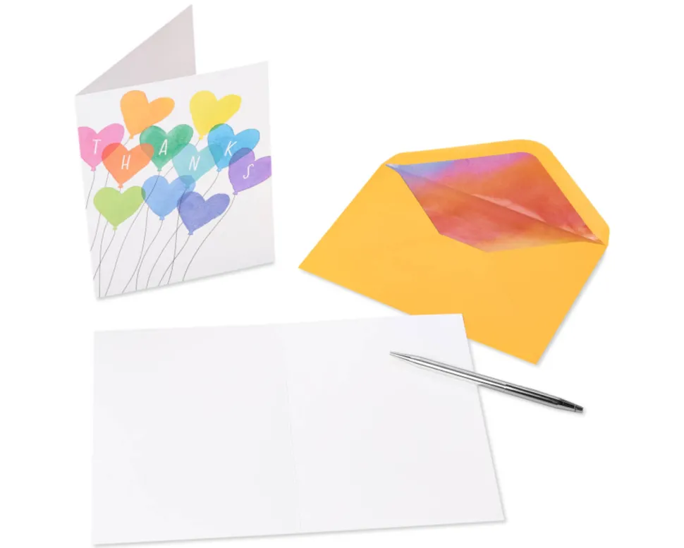 Rainbows and Hearts Boxed Blank Note Cards with Envelopes, 20-Count