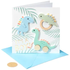 RAWRSOME Dinosaur Baby Shower Card