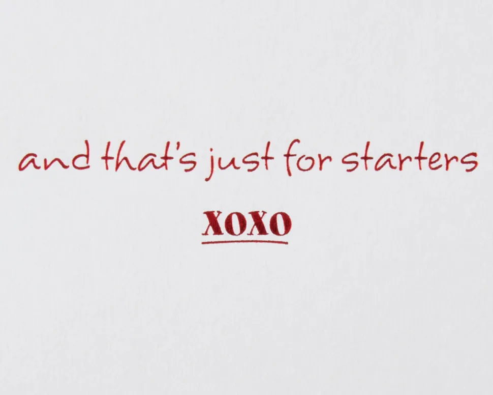 Reasons I Love You Romantic Greeting Card