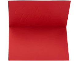 Red and Gold Thank You Holiday Boxed Cards, 12-Count