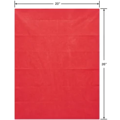 Red and White Holiday Tissue Paper, 16 Sheets