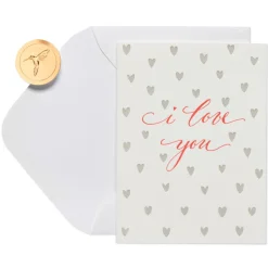 Red Hearts Romantic Greeting Card