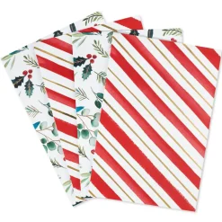 Red Holly Holiday Gift Boxes, 4 Boxes