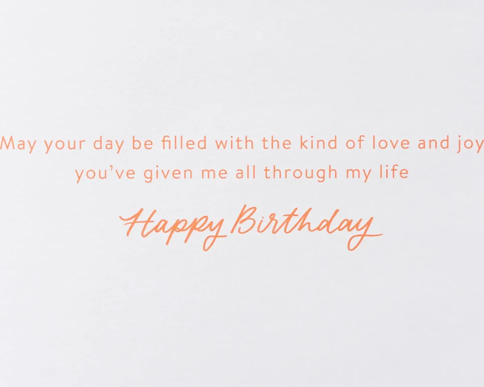 Red Poppy Birthday Greeting Card for Mom
