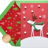 Reindeer in Snow Happy Holidays Greeting Card