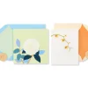 Rose and Orchid Blank Greeting Card Bundle, 2-Count