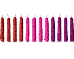 Roses Birthday Candles, 12-Count