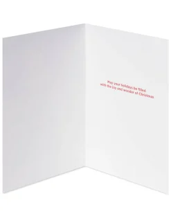 Santa Reaching for a Holiday Star Christmas Cards Boxed, 14-Count