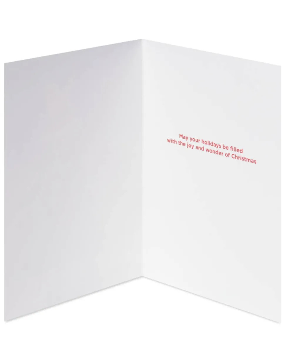 Santa Reaching for a Holiday Star Christmas Cards Boxed, 14-Count
