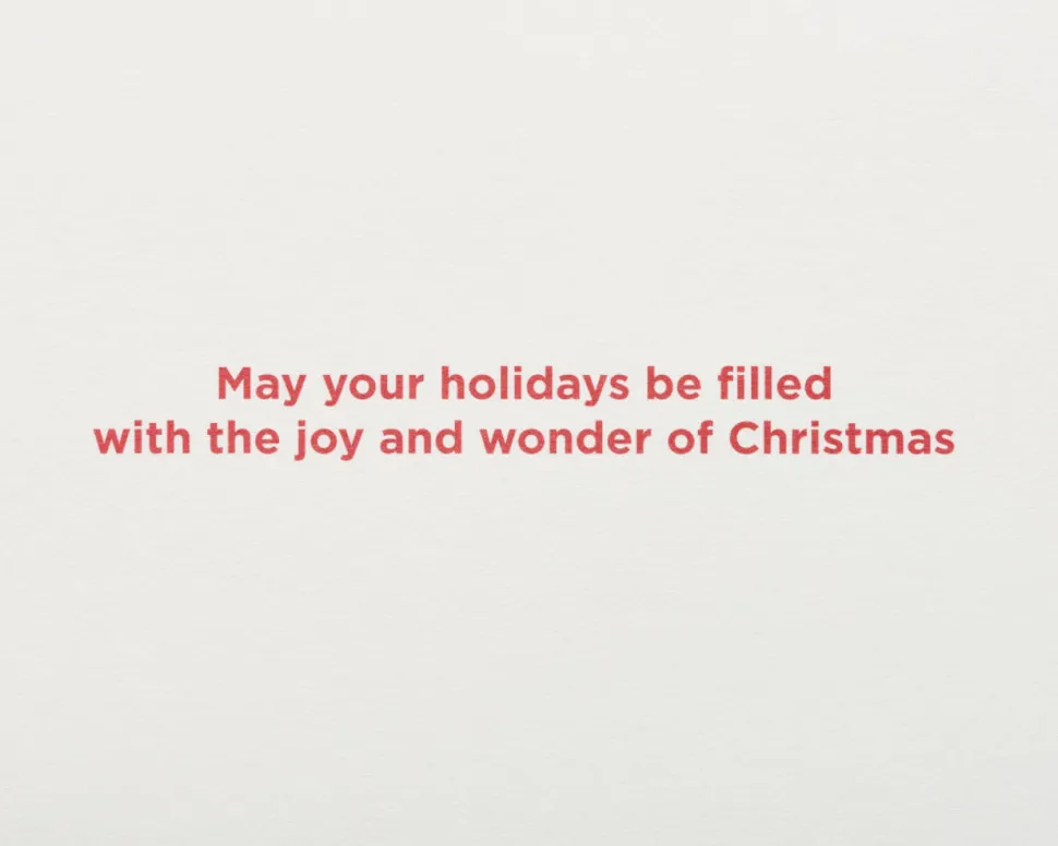 Santa Reaching for a Holiday Star Christmas Cards Boxed, 14-Count