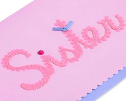 Scalloped Sister Birthday Greeting Card