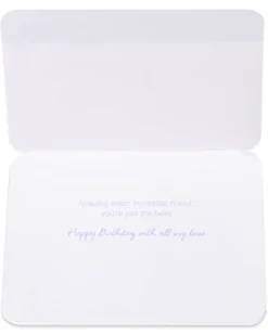 Scalloped Sister Birthday Greeting Card