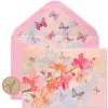 Scattered Blossoms Boxed Blank Note Cards with Glitter and Envelopes – BCRF Partnership, 12-Count