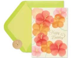 Scattered Flowers Birthday Greeting Card