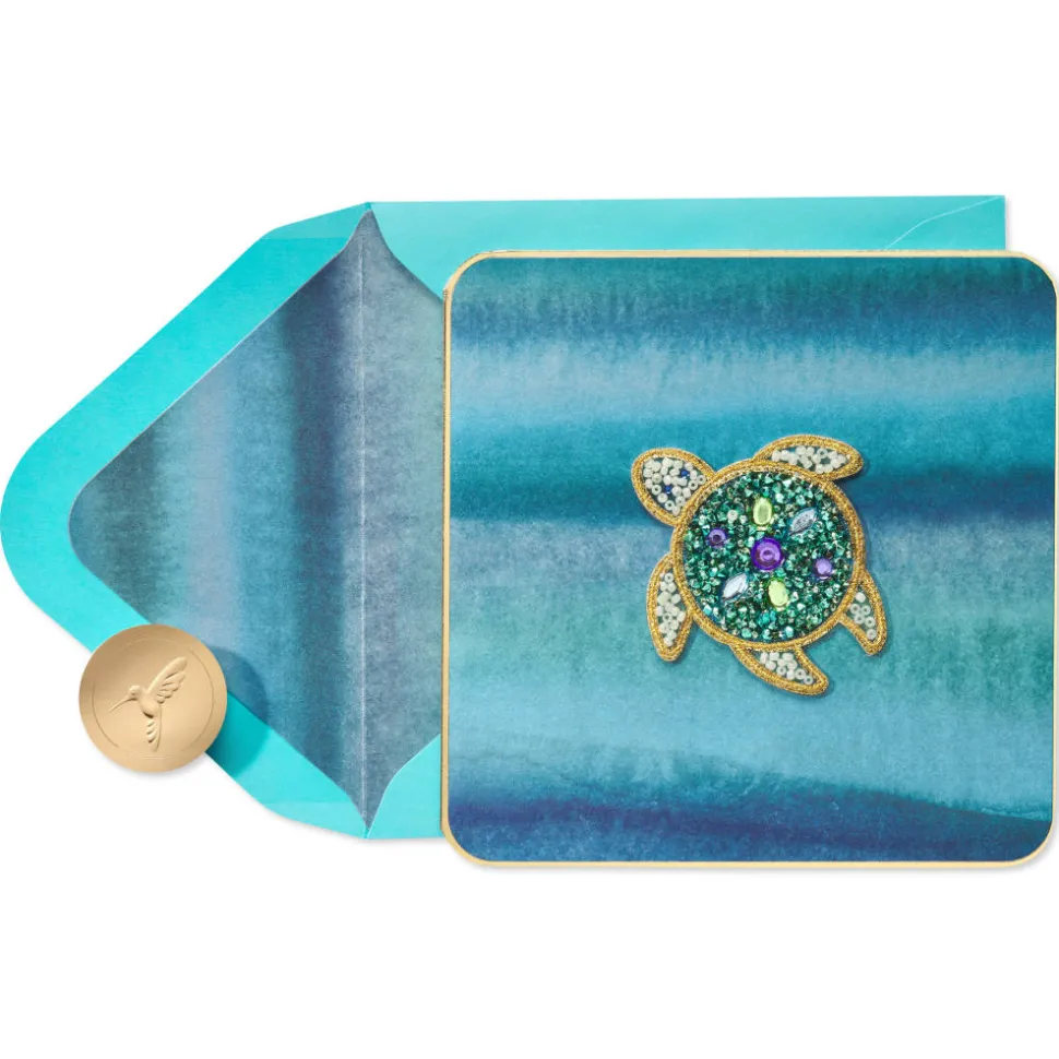 Sea Turtle Blank Greeting Card