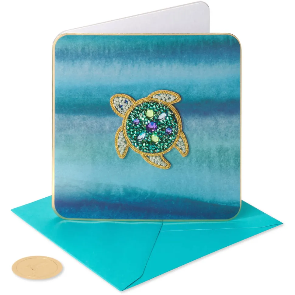 Sea Turtle Blank Greeting Card