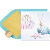 Seashell Necklace Blank Greeting Card with Necklace
