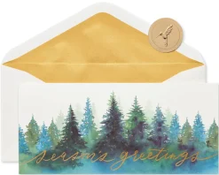 Seasons Greetings Holiday Boxed Cards, 16-Count