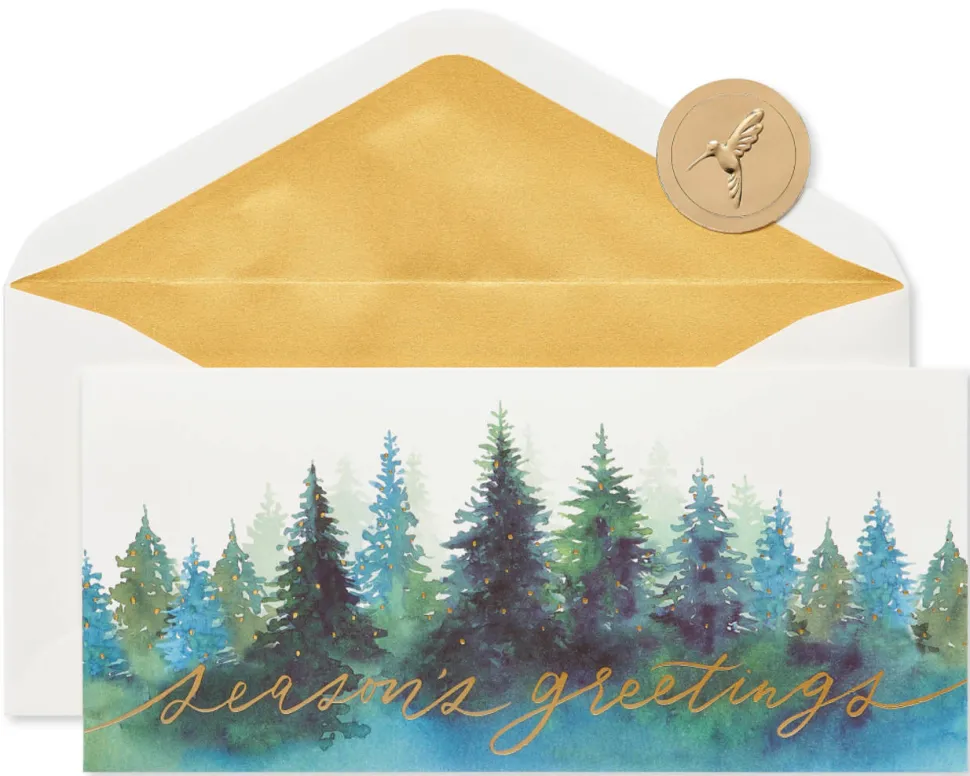 Seasons Greetings Holiday Boxed Cards, 16-Count