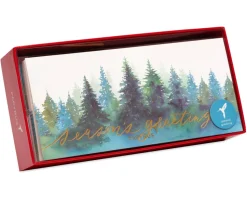 Seasons Greetings Holiday Boxed Cards, 16-Count
