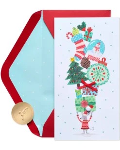 Sending a Little Merry Your Way Christmas Greeting Card