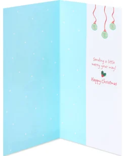 Sending a Little Merry Your Way Christmas Greeting Card