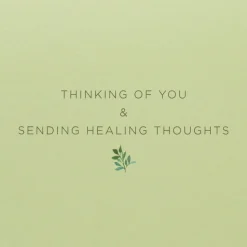 Sending Healing Thoughts Get Well Soon Greeting Card