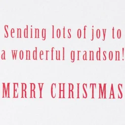 Sending Lots of Joy Christmas Greeting Card for Grandson