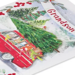 Sending Lots of Joy Christmas Greeting Card for Grandson