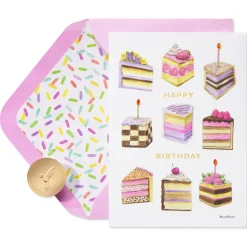 Serving Up a Birthday Wish Birthday Greeting Card – Designed by Bella Pilar
